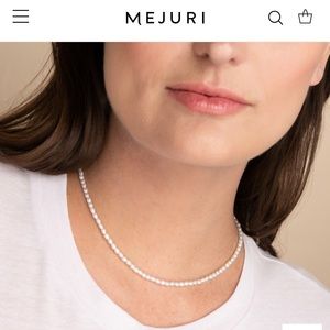 Mejuri Pearl necklace